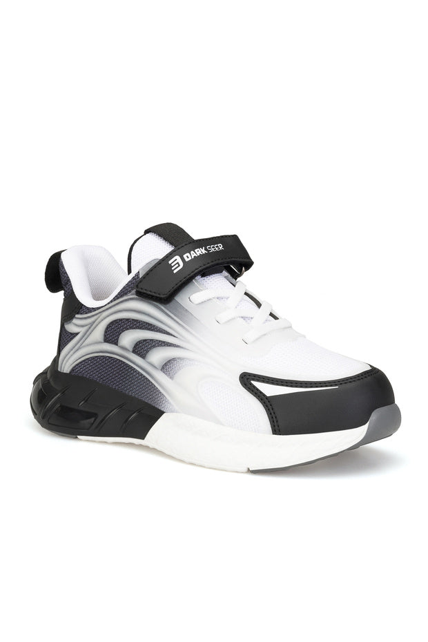 Baskets enfant Dark Seer DS Mithril blanches et noires