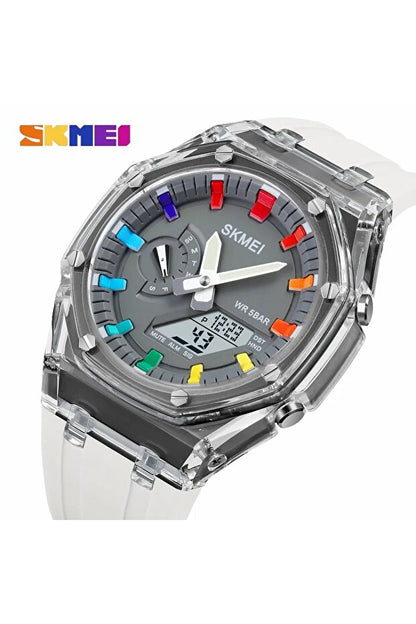 Montre-bracelet LED Skmei  2100 au design sportif coloré