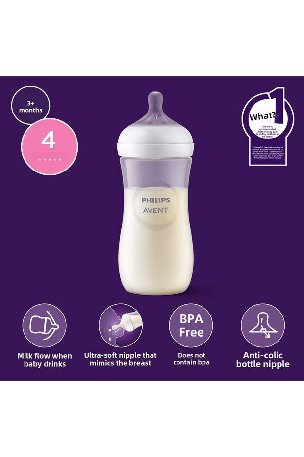 Philips Avent Scy906/01 Model Natural Response PP Baby Bottle - 3 Months 330ml