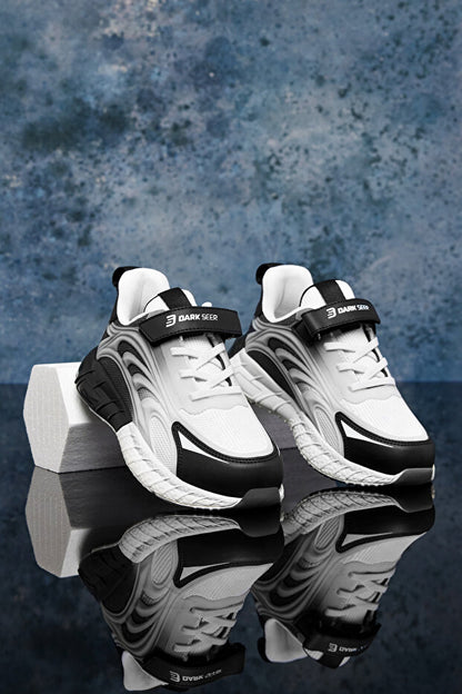 Baskets enfant Dark Seer DS Mithril blanches et noires