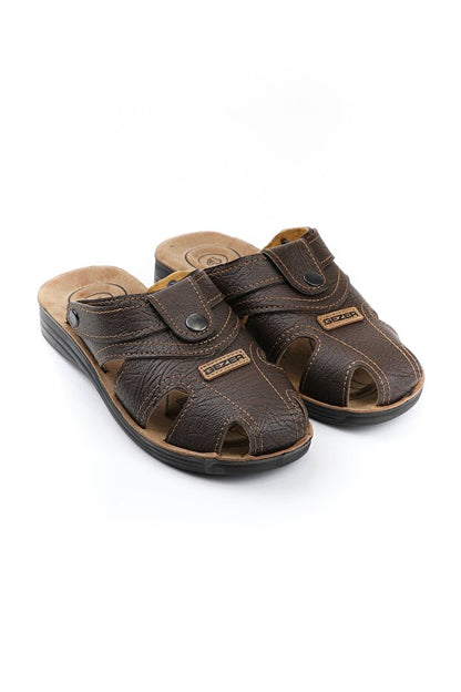 Sandales/pantoufles d'été pour hommes Gezer , réglables par boutons-pression