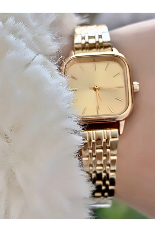 Montre-bracelet Duke Nickel  pour femme, bracelet fin et ajustable en or