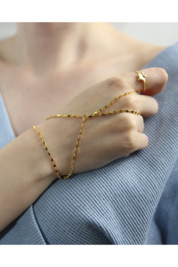 Bracelet Shahmaran à chaîne carrée MARCIELO Accessories  pour un look étincelant