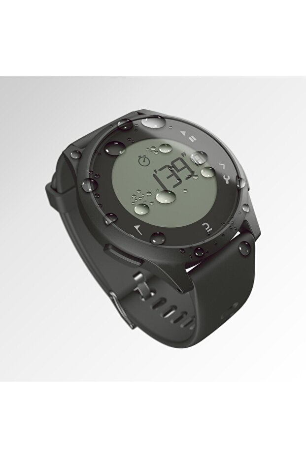 Montre de course à pied Decathlon étanche avec chronomètre - Noire - W100