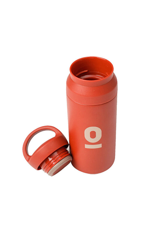 Thermos rouge en acier inoxydable Espressolab  avec support 350 ml N° 34