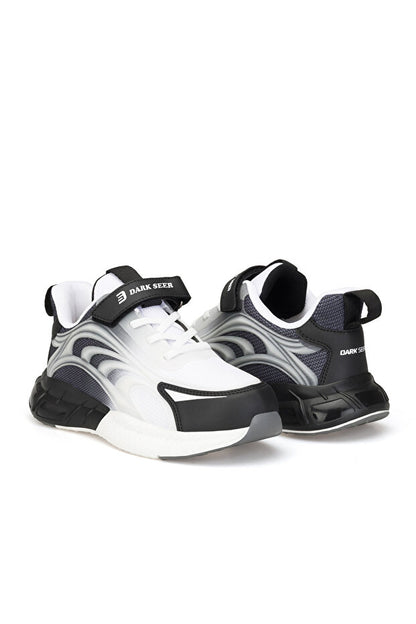 Baskets enfant Dark Seer DS Mithril blanches et noires