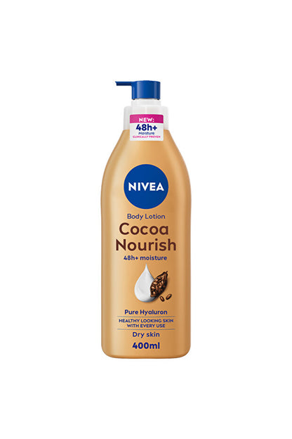 Lait corporel NIVEA au beurre de cacao, vitamine E, pour peaux sèches, 400 ml