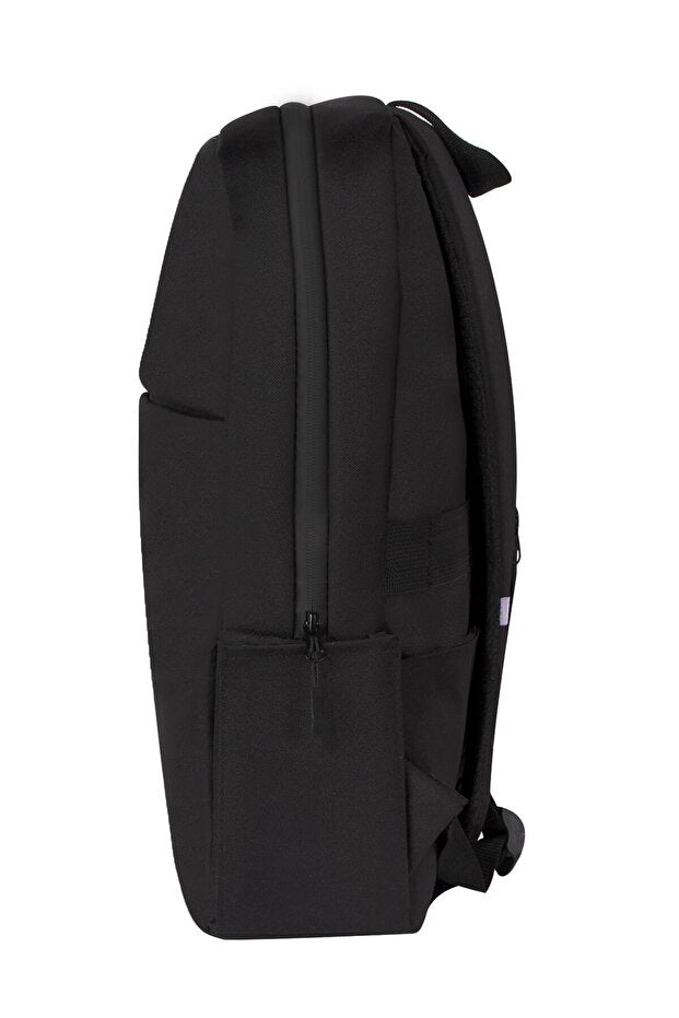 Sac à dos noir imperméable D'VERS  avec fermeture éclair, compatible avec les tailles 15,6-16,1-16,9 pouces