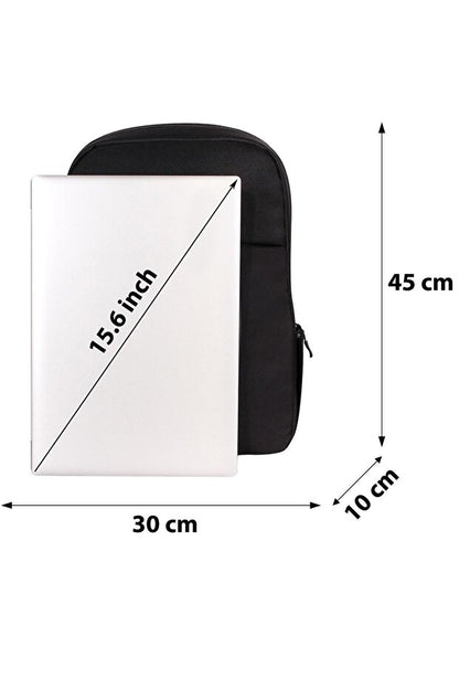 Sac à dos noir imperméable D'VERS  avec fermeture éclair, compatible avec les tailles 15,6-16,1-16,9 pouces