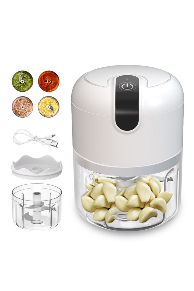 Hachoir à légumes électrique portable rechargeable Choice WHITE 250 ml, mini robot culinaire
