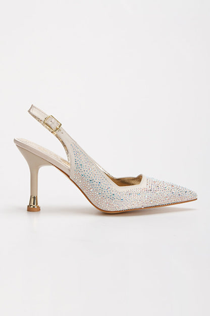 DYG STORE Ensemble élégant de chaussures de soirée sur mesure à talons hauts et sac pour femme