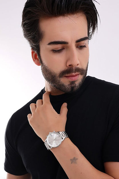 Montre Vitrin Premium Infinity Silver
