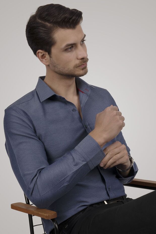 Chemise homme Etikmen Aqua Green Slimfit