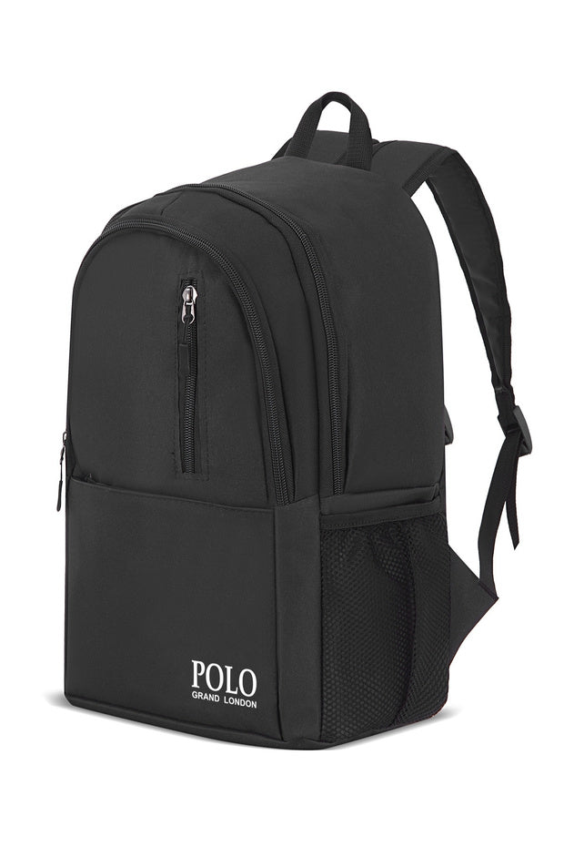 Sac à dos unisexe POLOGRAND London  Original grande capacité, multi-compartiments, imperméable, pour l'école primaire, le collège et le lycée