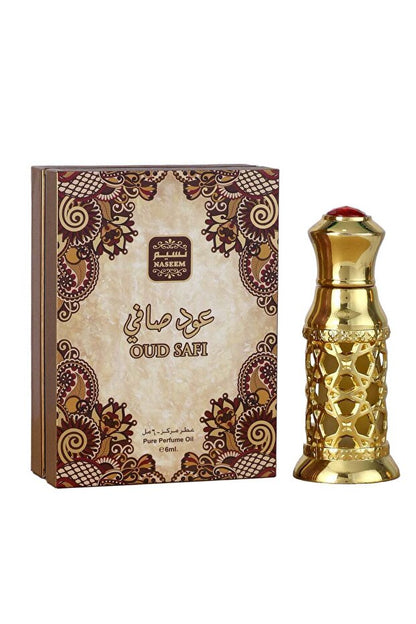 Naseem Oud Safi - Huile de parfum concentrée pour homme et femme 6 ml