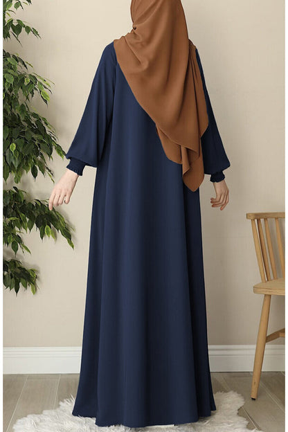 Asel Abaya Évasée Noir