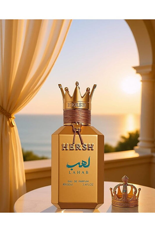Al-Ezz HERSH Al Ezz Oud "Harsh Lahab" perfume for men, a blend of basil, vetiver, and black pepper - 100 ml