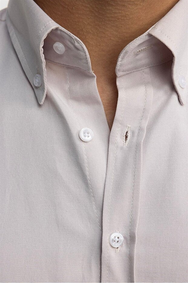 Chemise Tudors  pour homme, coupe classique, col boutonné, poche brodée, coupe régulière, tissu Oxford, col boutonné