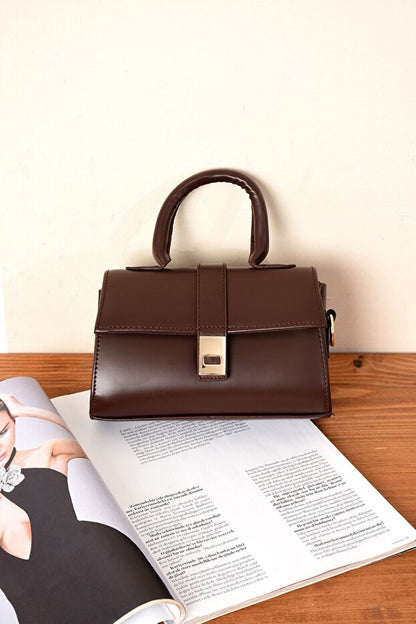 Sac bandoulière General Brands  pour femme, mini sac à main et bandoulière marron foncé, design élégant, bandoulière ajustable