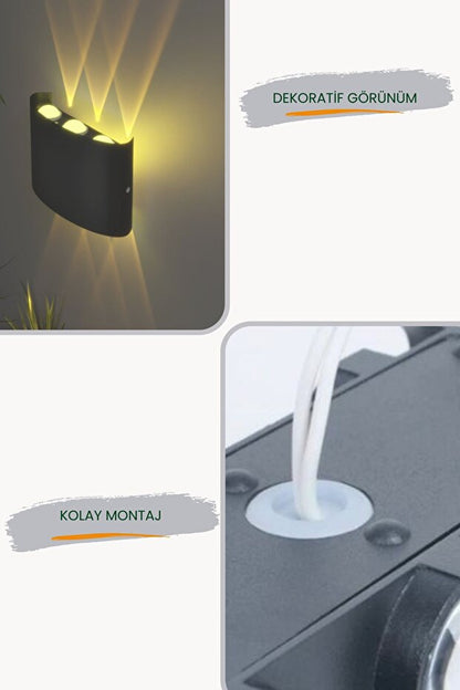 HANGAST He-001 Decorative Reversible Indoor Outdoor Wall Lighting Led Wall Sconce Modern Wall Lamp Sconce