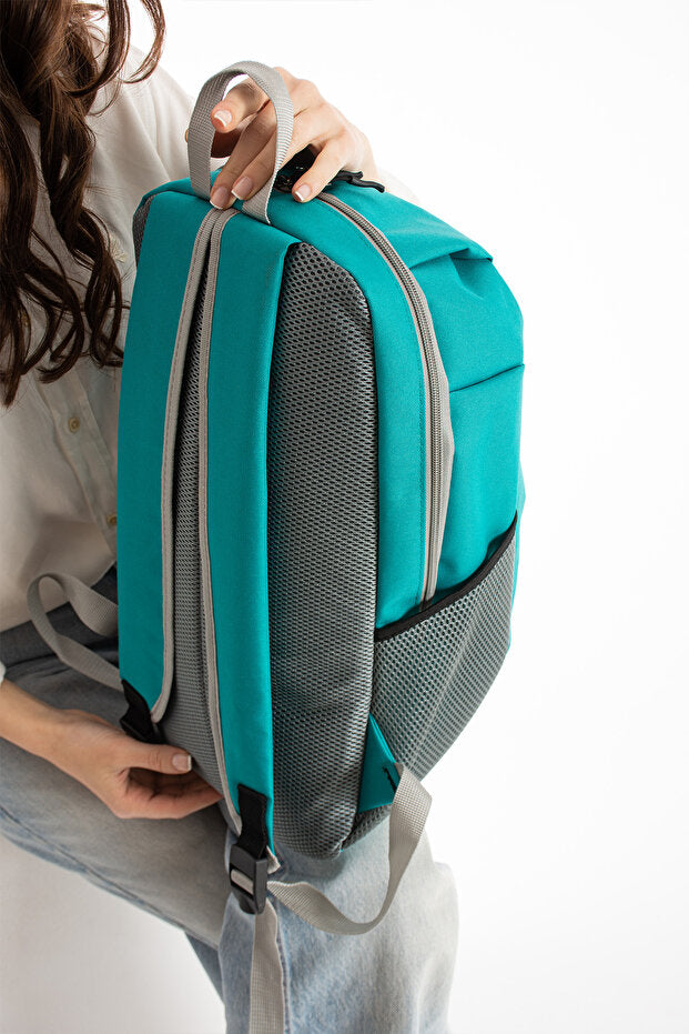 Sac à dos unisexe FOCUX Nil-09 Outdoor (44 cm x 25 cm x 18 cm) pour tous les jours, le sport et toutes les occasions, turquoise