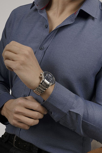 Chemise homme Etikmen Aqua Green Slimfit