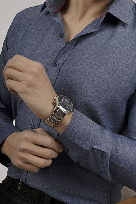 Chemise homme Etikmen Aqua Green Slimfit