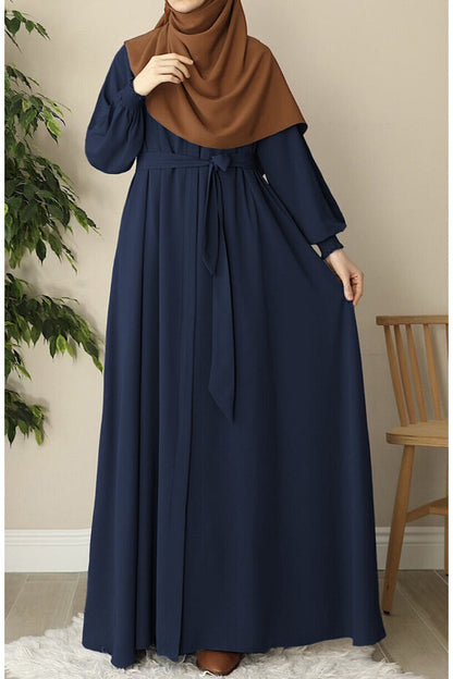 Asel Abaya Évasée Noir