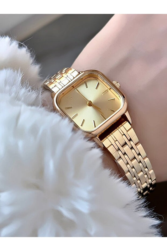 Montre-bracelet Duke Nickel  pour femme, bracelet fin et ajustable en or