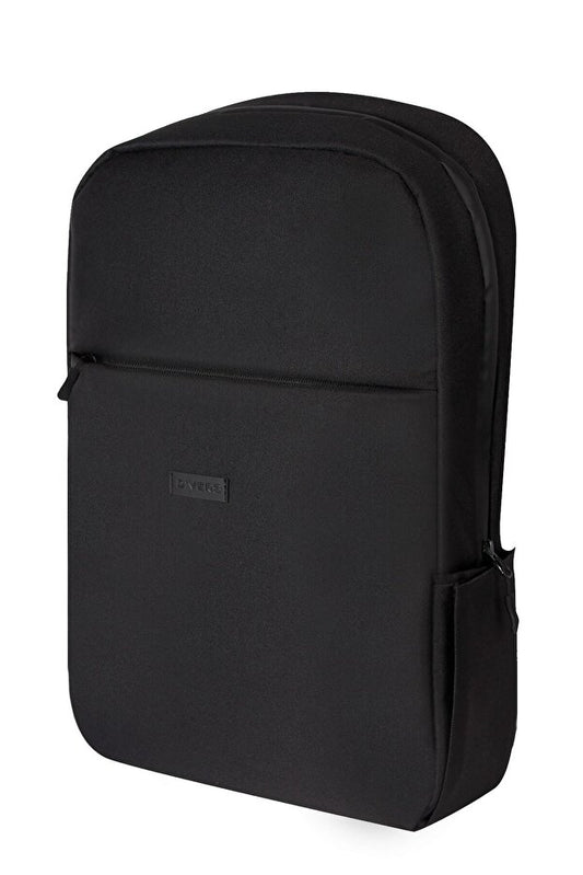 Sac à dos noir imperméable D'VERS  avec fermeture éclair, compatible avec les tailles 15,6-16,1-16,9 pouces