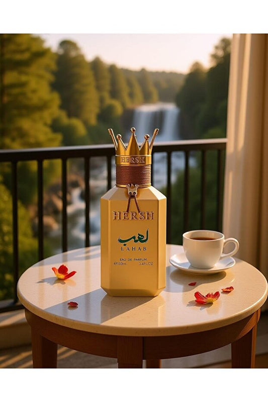 Al-Ezz HERSH Al Ezz Oud "Harsh Lahab" perfume for men, a blend of basil, vetiver, and black pepper - 100 ml