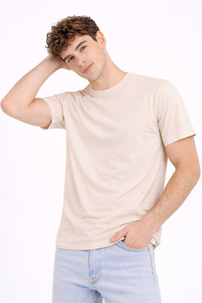 Lot de 5 t-shirts Montland pour homme, 100 % coton, texture douce, col rond