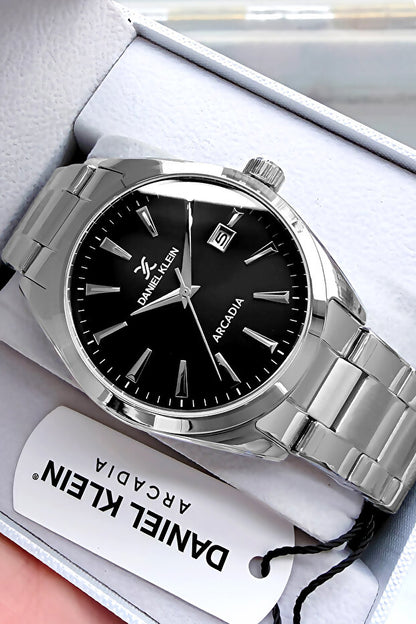Montre homme Daniel Klein Original, étanche, couleur argent, bracelet en acier, bracelet cadeau Dke2023c4