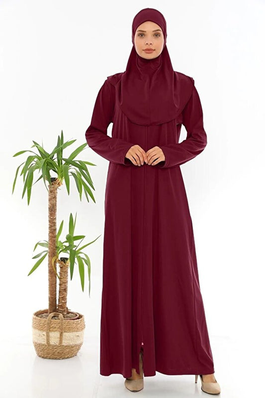 Robe de prière une pièce antidérapante à fermeture éclair Medipek , noire
