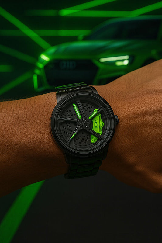 Montre-bracelet pour homme G-Sport POLO, cadran intérieur en acier, lunette rotative, modèle voiture de sport