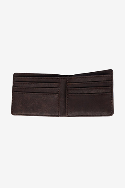 Portefeuille homme AC&Co / Altınyıldız Classics bleu marine-marron avec coffret cadeau et compartiments pour cartes