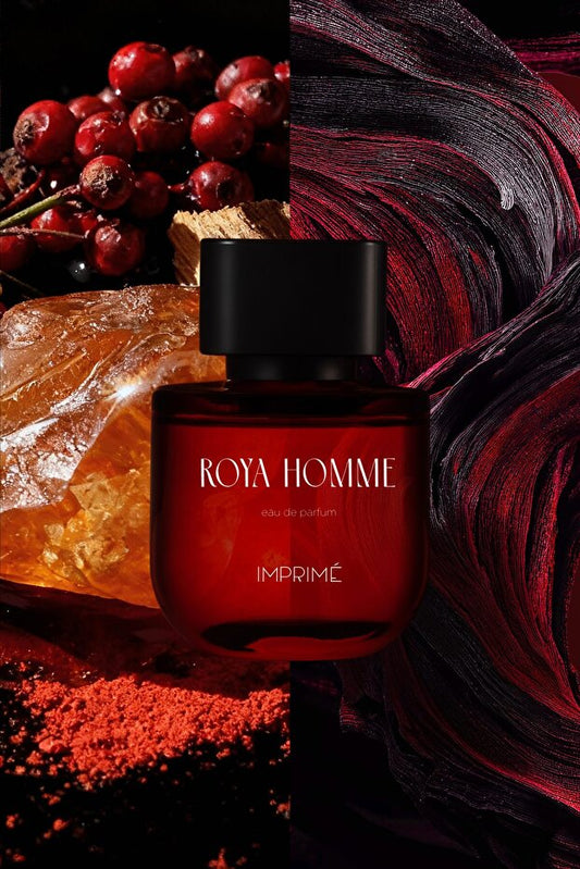 Imprime Roya Homme EDP Parfum pour homme 50 ml | Poivre rouge, lavande, santal calédonien, ambre
