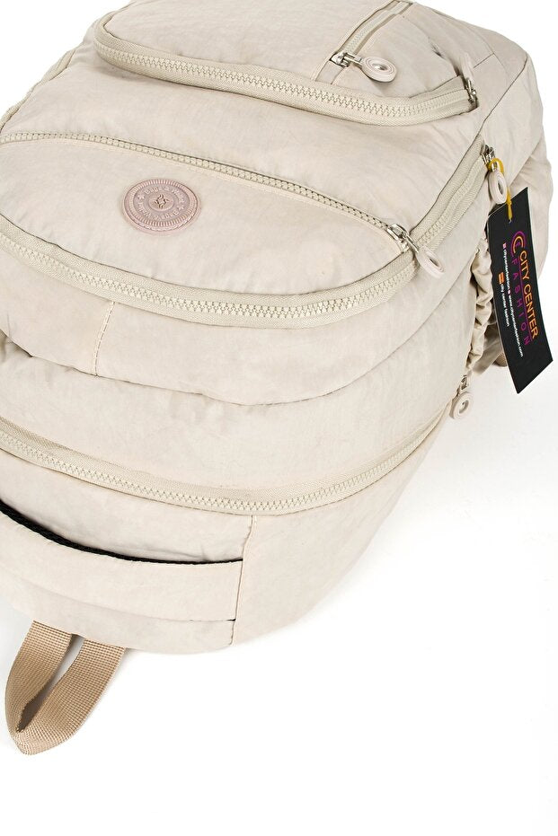 Sac à dos scolaire unisexe citycenterfashion  en tissu froissé imperméable, grande taille, pour collège, lycée et université, cty-lbn-301