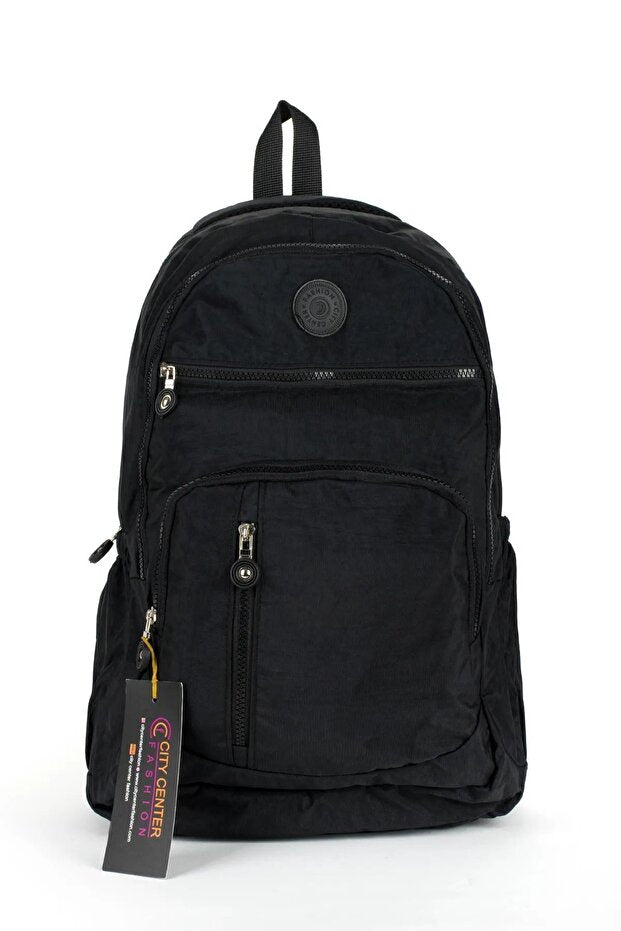 Sac à dos scolaire unisexe citycenterfashion  en tissu froissé imperméable, grande taille, pour collège, lycée et université, cty-lbn-301