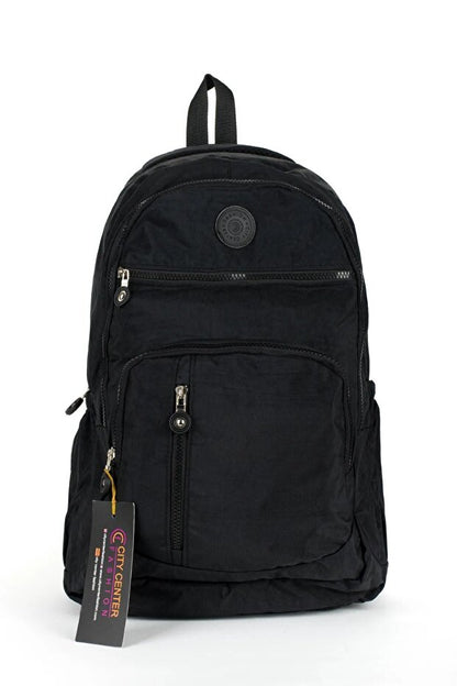 Sac à dos scolaire unisexe citycenterfashion  en tissu froissé imperméable, grande taille, pour collège, lycée et université, cty-lbn-301