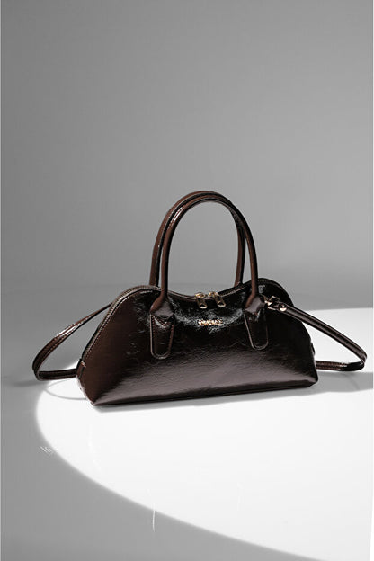 Sac à main et bandoulière Rimense  pour femme, marron foncé
