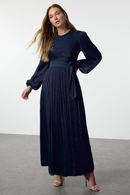 Modest Navy Glittery