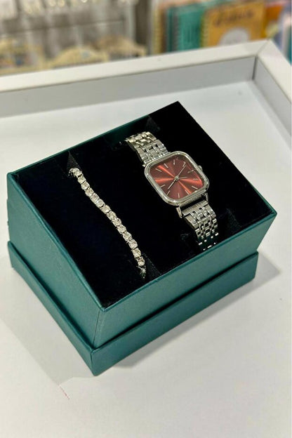 MONTRE POUR FEMME DEEPORA  À BOÎTIER CARRÉ