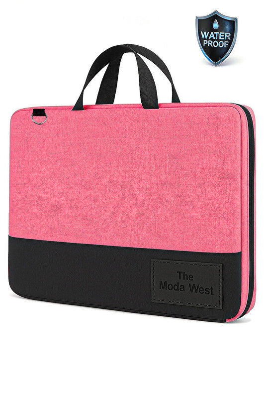Sacoche pour ordinateur portable Modawest  grise avec bandoulière, format 13-14-15,6-16,1 pouces