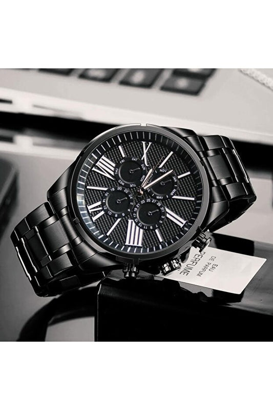 Montre homme étanche wesscollection avec bracelet en acier