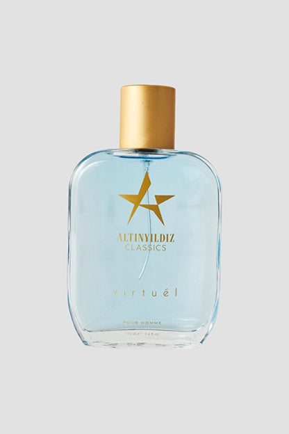 Coffret cadeau pour marié Altınyıldız Classics Men's AC Virtual : parfum-déodorant EDP 100 ml, gel douche 150 ml et coffret en bois 400 ml.