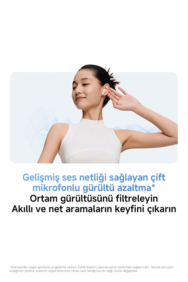 Écouteurs intra-auriculaires Xiaomi Redmi Buds 6 Active - Blanc TWS (Garantie Xiaomi Turquie)