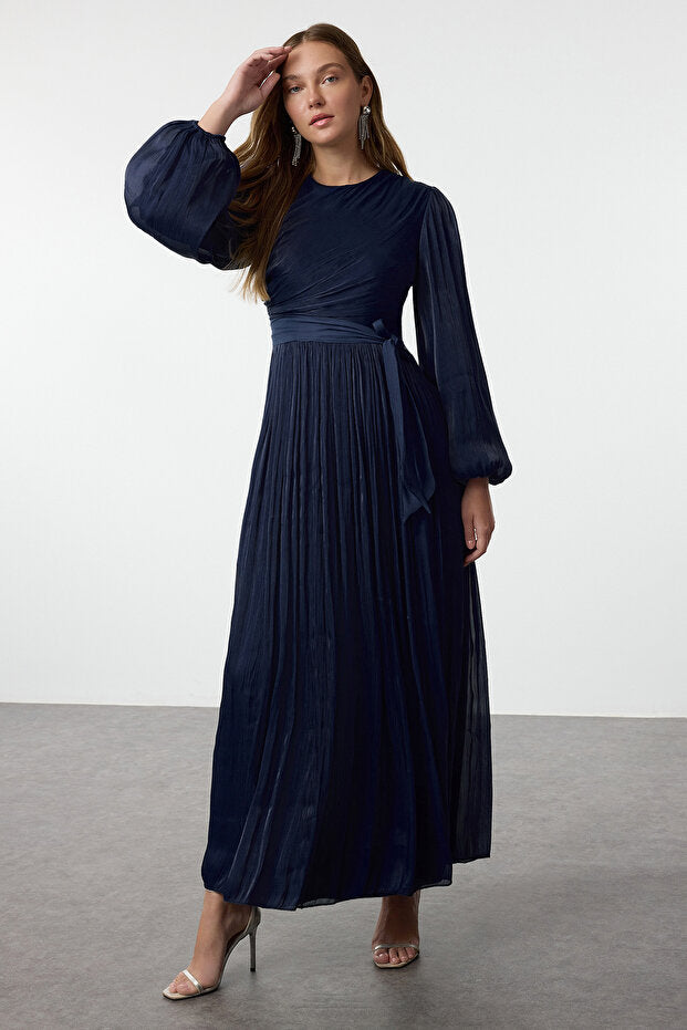 Modest Navy Glittery