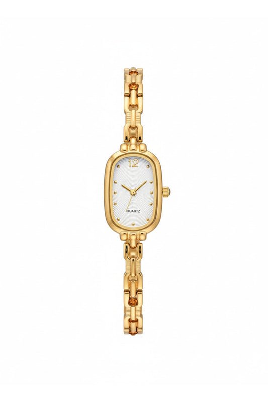 Montre femme ZODIBA minimaliste et élégante de forme ovale, en acier inoxydable, étanche