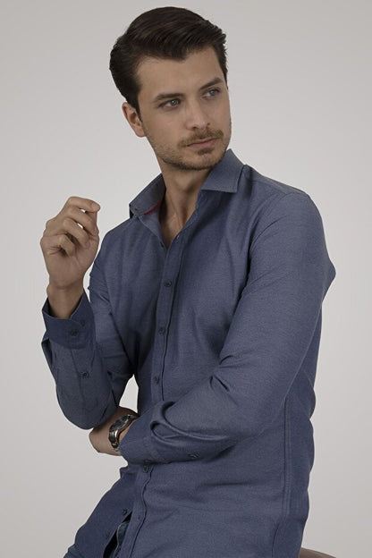 Chemise homme Etikmen Aqua Green Slimfit